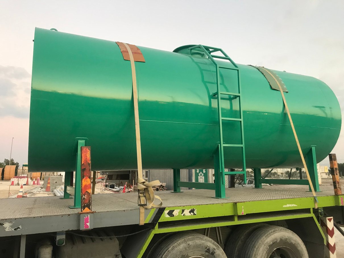 above-ground diesel tanks installation
